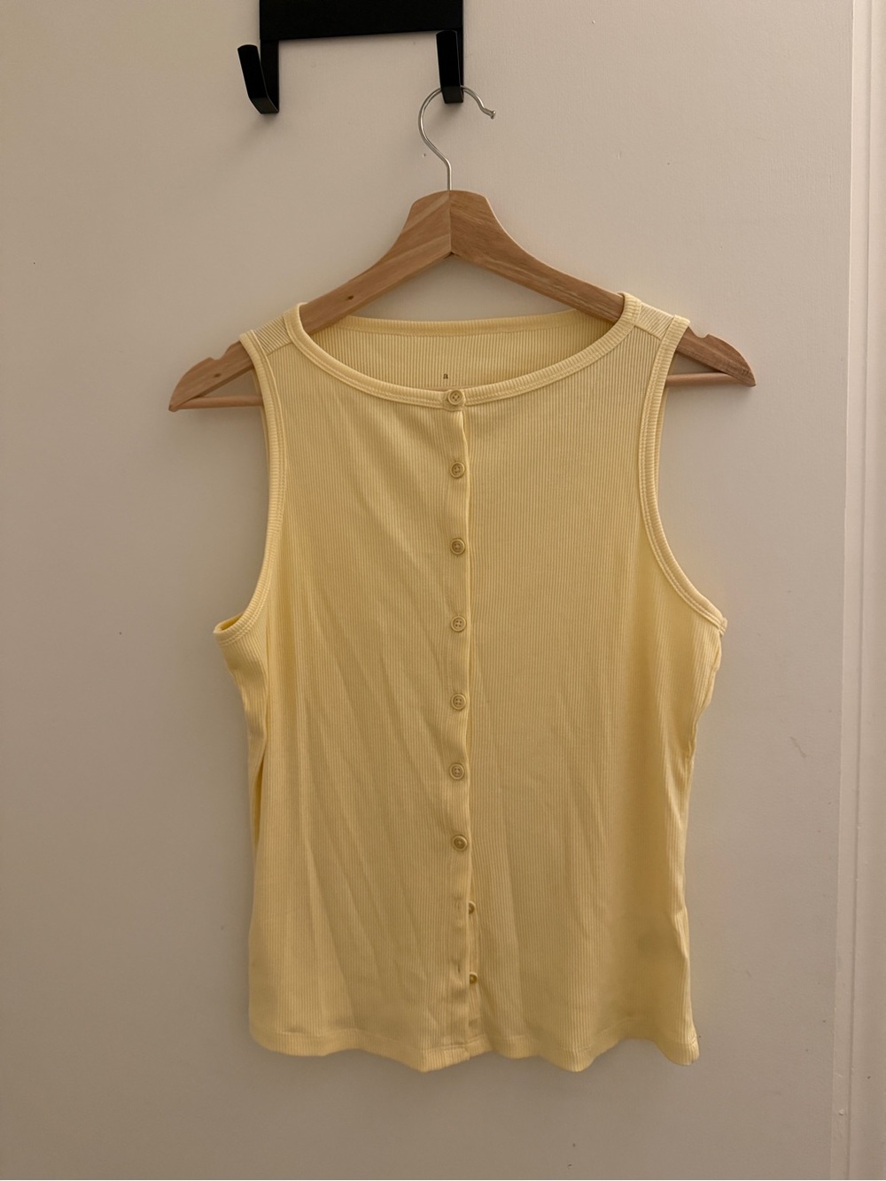 A new day ribbed button up tank